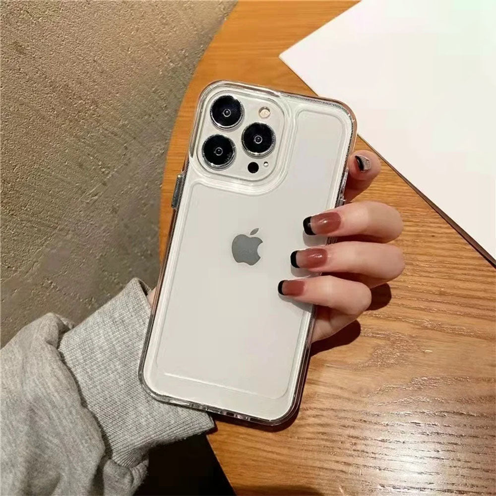 LuxuryKase LK001 Shockproof Camera Protective Transparent Hard Case For Iphone 11 12 13 14 15 Plus Pro Max