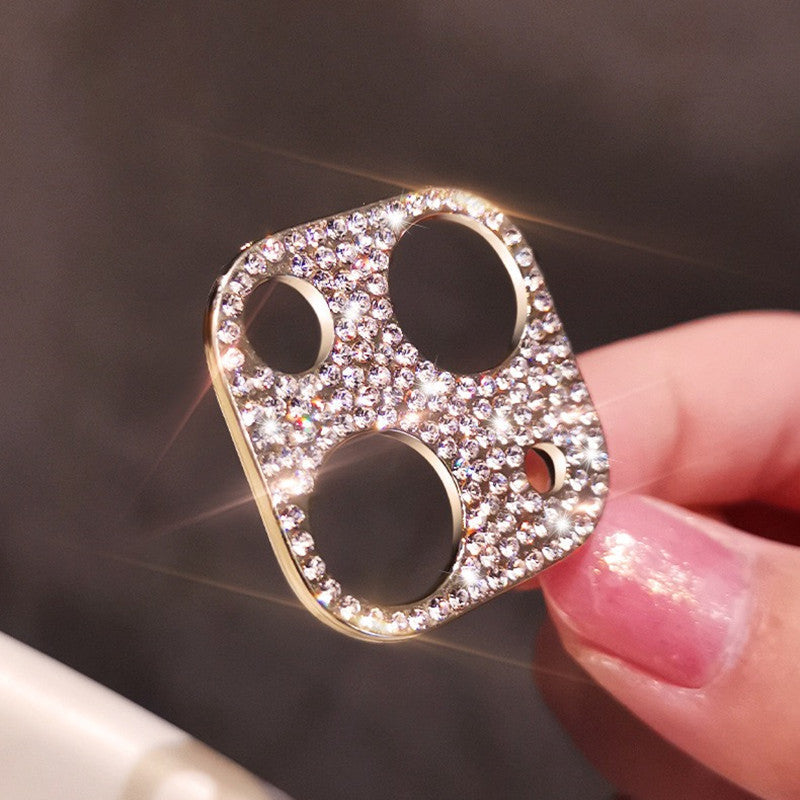 Us Lite Luxury Kase Shockproof for iPhone Shiny Rhinestone Glitter Phone Camera Lens Diamond Protector Cover for iPhone 11 12 13 14 Plus Mini Pro Max