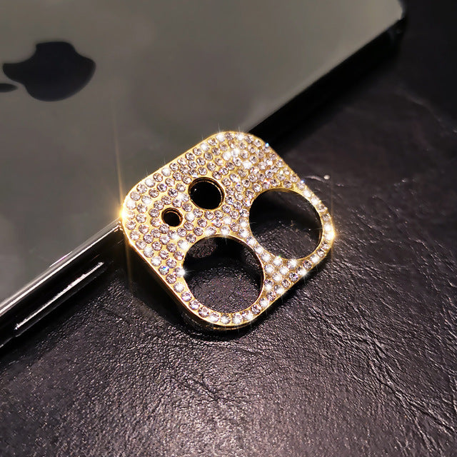 Us Lite Luxury Kase Shockproof for iPhone Shiny Rhinestone Glitter Phone Camera Lens Diamond Protector Cover for iPhone 11 12 13 14 Plus Mini Pro Max