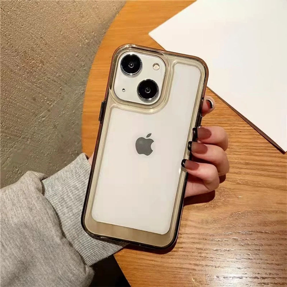 LuxuryKase LK001 Shockproof Camera Protective Transparent Hard Case For Iphone 11 12 13 14 15 Plus Pro Max