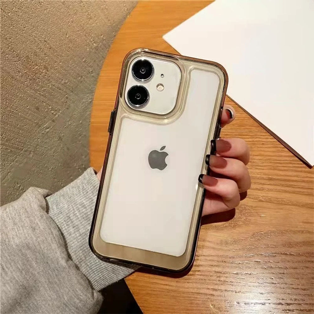 LuxuryKase LK001 Shockproof Camera Protective Transparent Hard Case For Iphone 11 12 13 14 15 Plus Pro Max