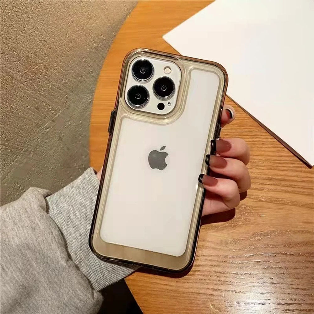 LuxuryKase LK001 Shockproof Camera Protective Transparent Hard Case For Iphone 11 12 13 14 15 Plus Pro Max