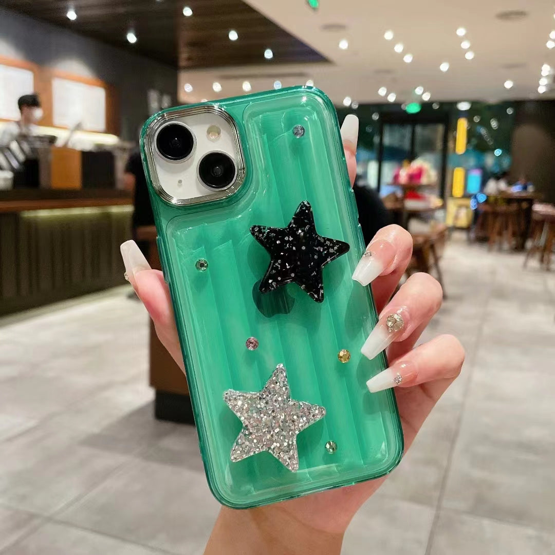 LuxuryKase LK119 Crystal Clear Bling Star Case For iPhone