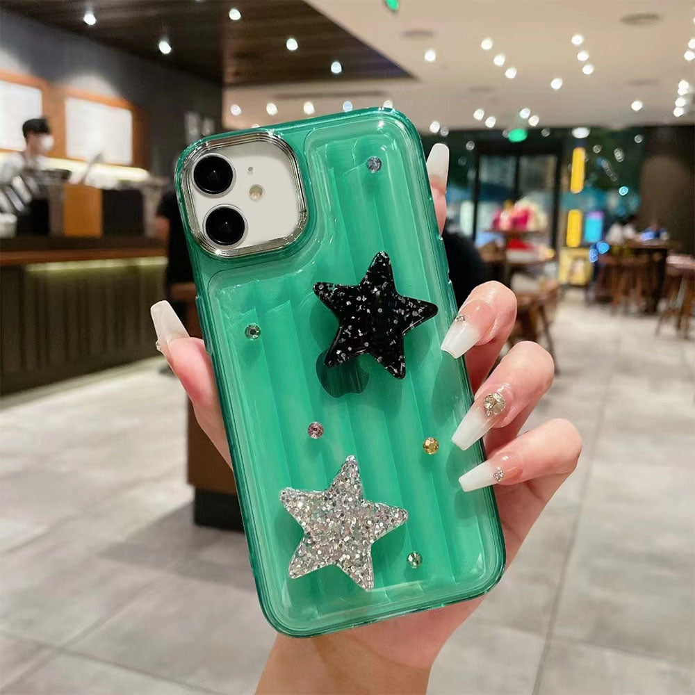 LuxuryKase LK119 Crystal Clear Bling Star Case For iPhone