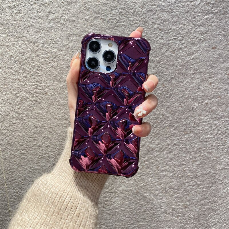 Us Lite Jelly Soft 3D Plating Phone Case For Iphone