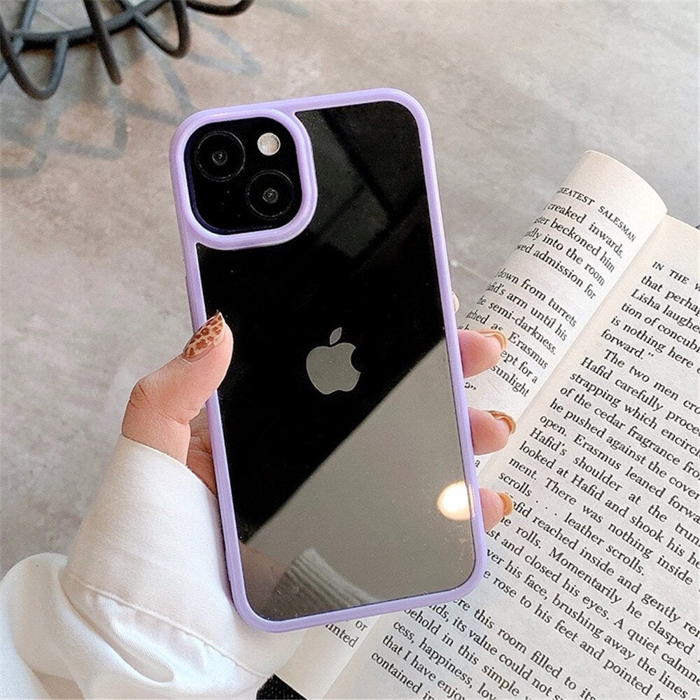 LuxuryKase Shockproof Silicone Bumper Transparent Protection Case Cover For Iphone