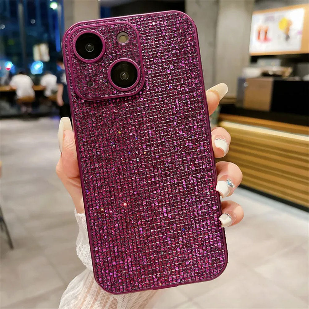 LuxuryKase LK118 Shiny Diamond Full Lens Protection Glitter Rhinestone Case For iPhone