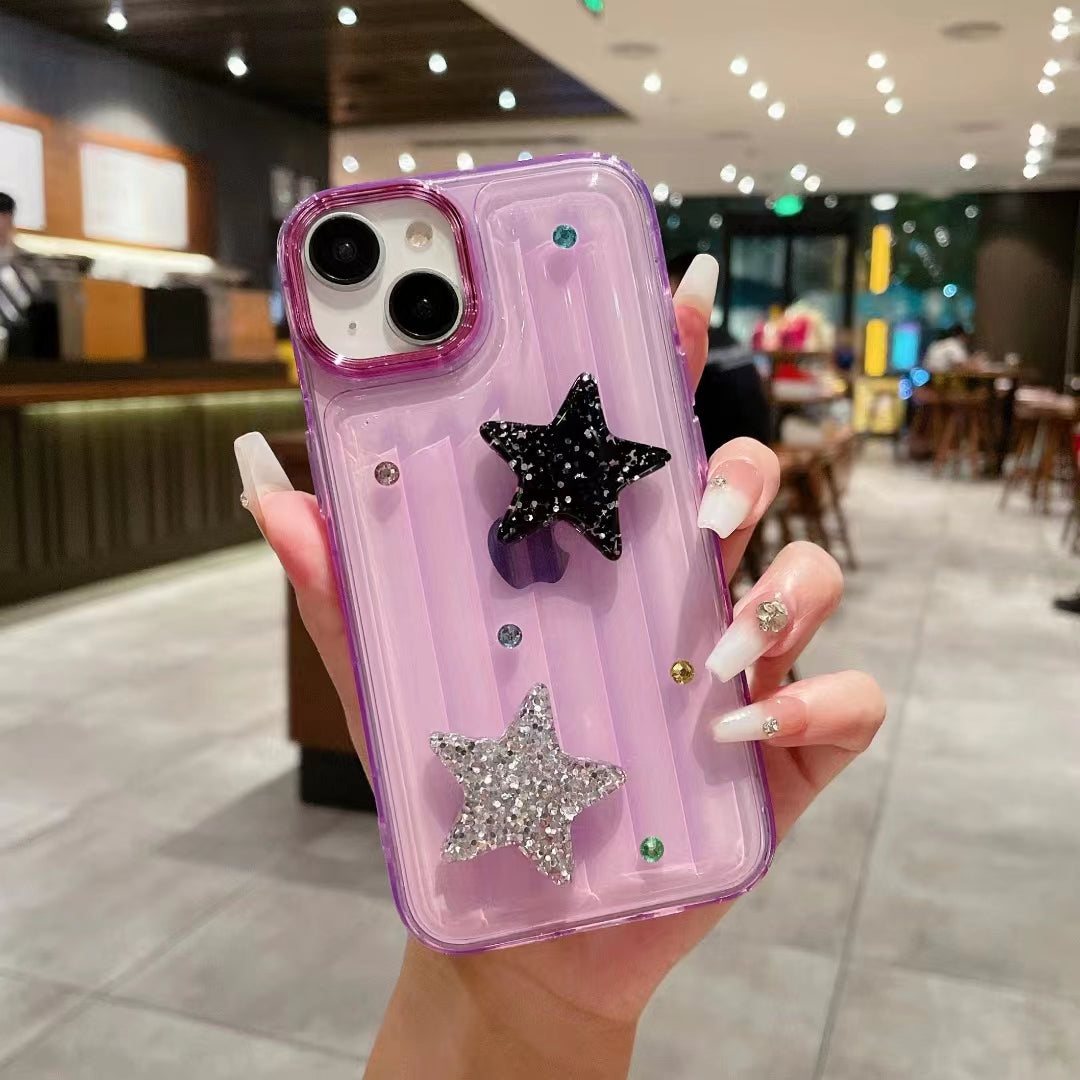 LuxuryKase LK119 Crystal Clear Bling Star Case For iPhone