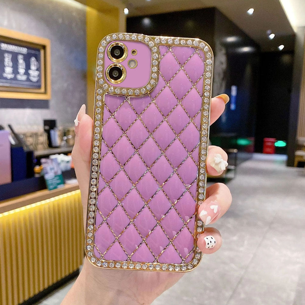 LuxuryKase Electroplated Glitter Diamond Rhinestone Phone Case For Iphone