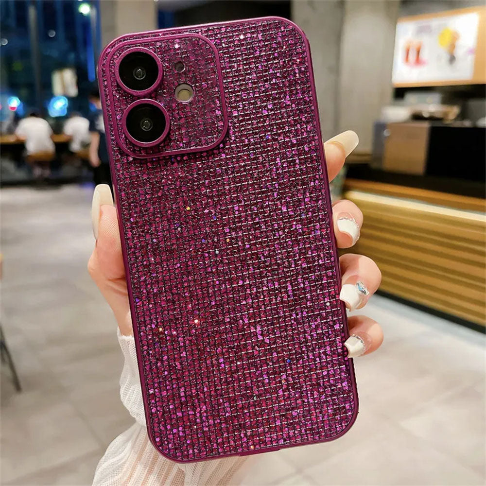 LuxuryKase LK118 Shiny Diamond Full Lens Protection Glitter Rhinestone Case For iPhone