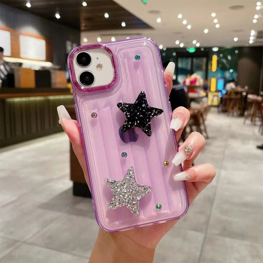 LuxuryKase LK119 Crystal Clear Bling Star Case For iPhone