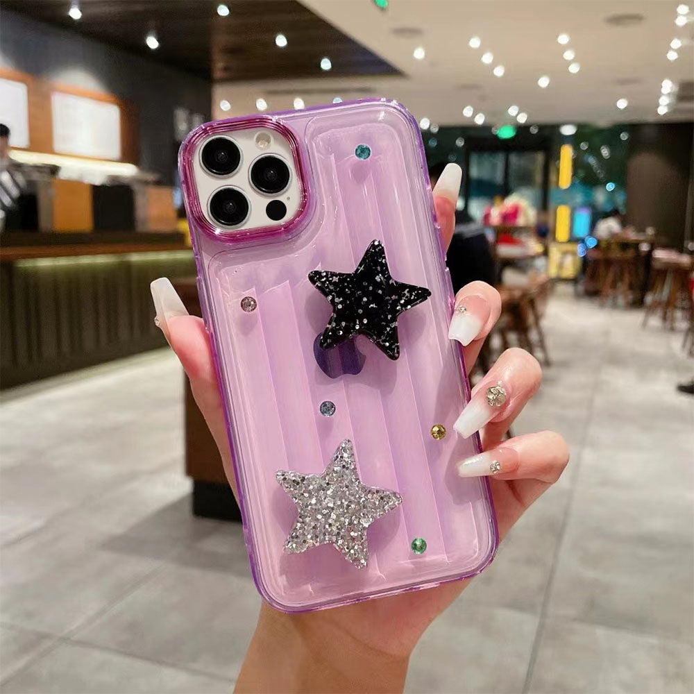 LuxuryKase LK119 Crystal Clear Bling Star Case For iPhone