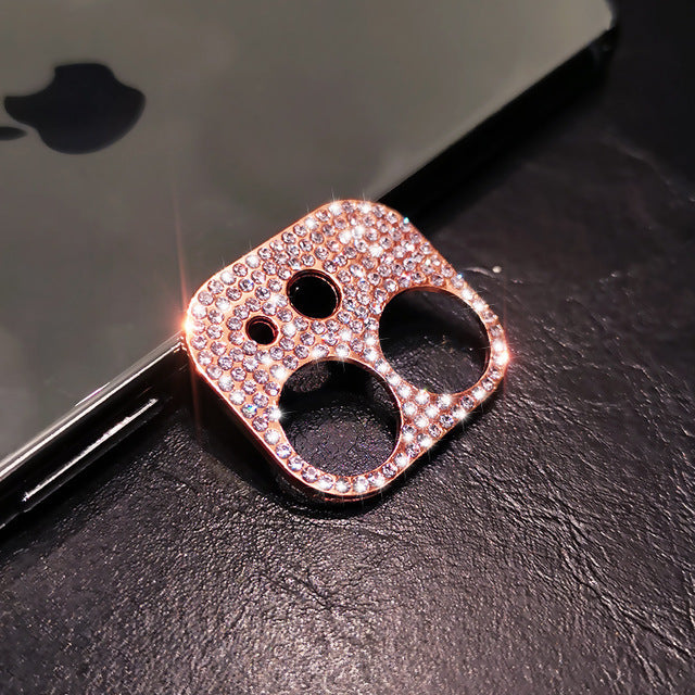 Us Lite Luxury Kase Shockproof for iPhone Shiny Rhinestone Glitter Phone Camera Lens Diamond Protector Cover for iPhone 11 12 13 14 Plus Mini Pro Max