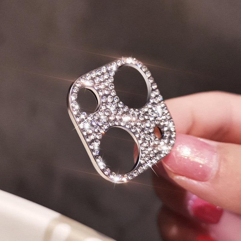 Us Lite Luxury Kase Shockproof for iPhone Shiny Rhinestone Glitter Phone Camera Lens Diamond Protector Cover for iPhone 11 12 13 14 Plus Mini Pro Max