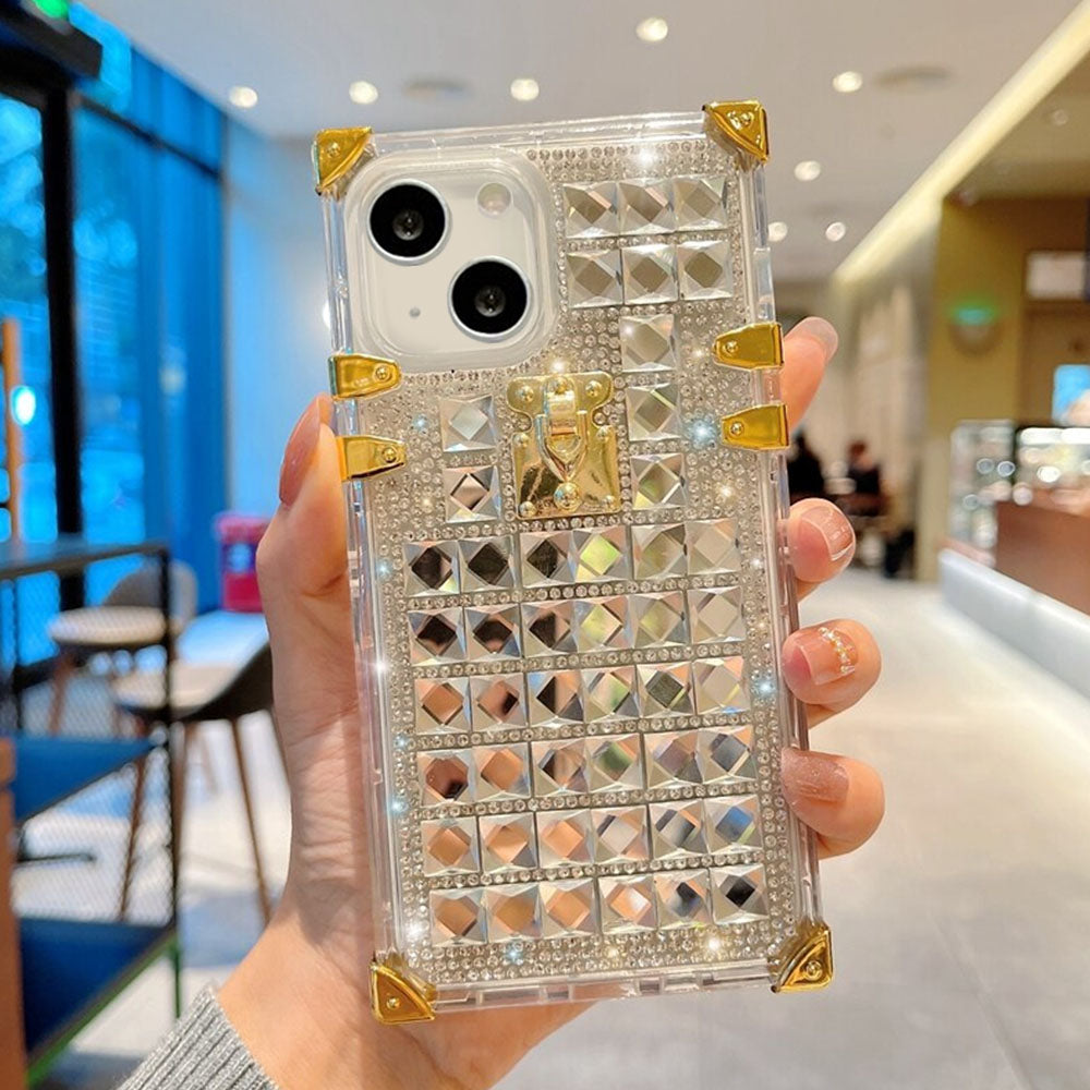 LuxuryKase Glitter Diamond Right Angle Shining Cover For Iphone