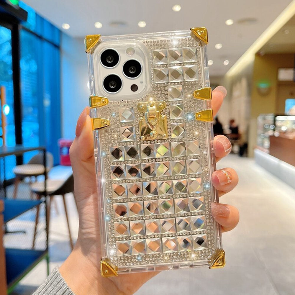 LuxuryKase Glitter Diamond Right Angle Shining Cover For Iphone