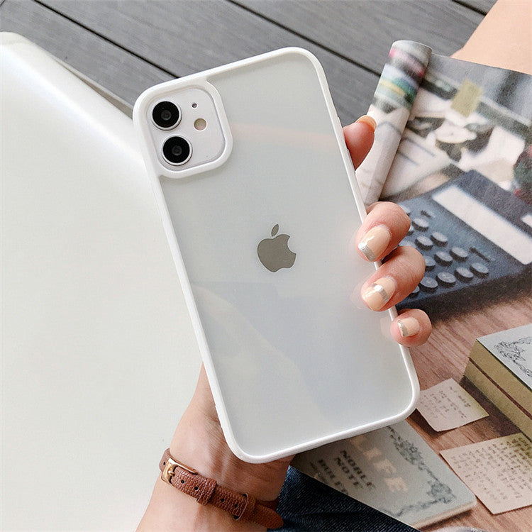 LuxuryKase Shockproof Silicone Bumper Transparent Protection Case Cover For Iphone 11 12 13 14 Plus Mini Pro Max